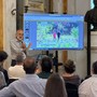 Un intervento di depavimentazione spiegato nel Salone di Rappresentanza di Palazzo Tursi