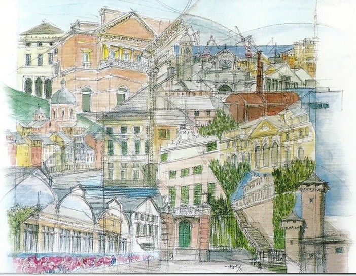 I tesori di Genova negli splendidi disegni di Maria Giovanna Figoli