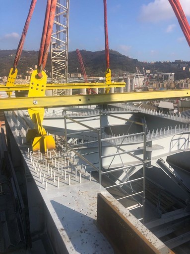 Le ultime immagini dai cantieri per il nuovo ponte sul Polcevera (VIDEO e FOTO)