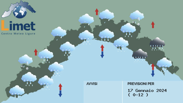 Meteo, giornata piovosa su tutta la Liguria Meteo, giornata piovosa su tutta la Liguria