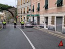 Il luogo dell'incidente in via Borgoratti Il luogo dell'incidente in via Borgoratti