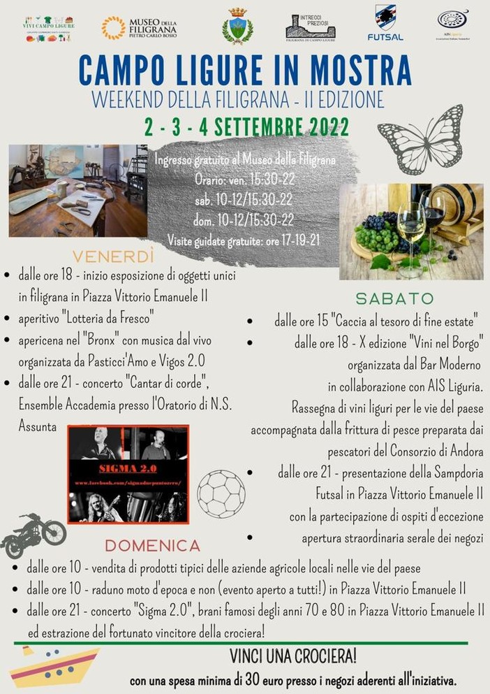 Campo Ligure in mostra, al via la seconda edizione Campo Ligure in mostra, al via la seconda edizione