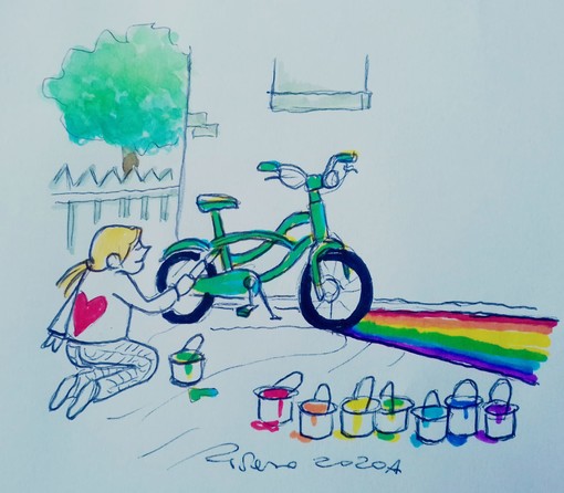 #FavoleaCasa di oggi propone “Il colore della bicicletta”, la favola sulla capacità di non farsi condizionare nelle scelte, letta e commentata da Fata Zucchina