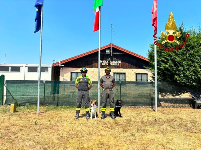 Due nuove unità operative cinofile per i Vigili del Fuoco della Liguria