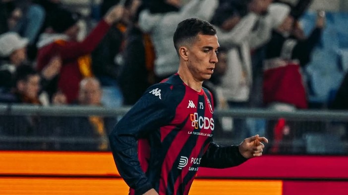 Patrizio Masini, autore del gol dell' 1-1 che illude il Grifone (foto Genoa CFC - Tano Press)