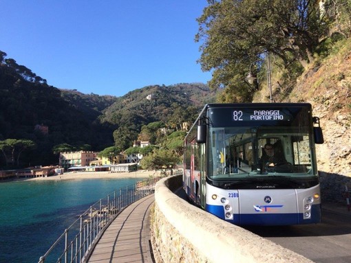 Santa Margherita-Portofino: i bambini a bordo del bus 82