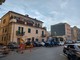 Sestri, cantieri in piazza Aprosio per la posa dei nuovi tubi del gas [FOTO]