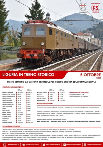 I treni storici arrivano in Liguria nel fine settimana