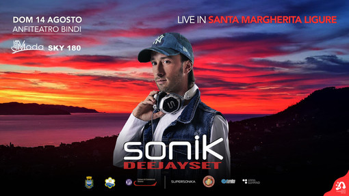 Dj Sonik fa tappa a Santa Margherita con l tour &quot;Live In&quot;