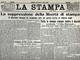 La prima pagina de 'La Stampa' che racconta l'assalto mussoliniano all'informazione