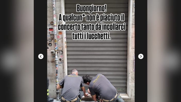 Atto vandalico al nuovo locale queer Loska: serrature e lucchetti incollati