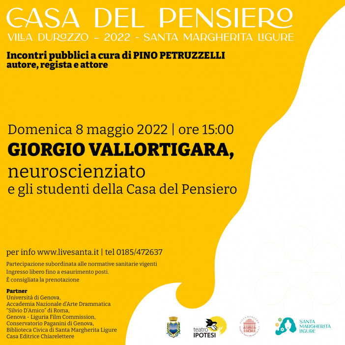 Domenica terzo e ultimo appuntamento con "La Casa del Pensiero" Domenica terzo e ultimo appuntamento con "La Casa del Pensiero"