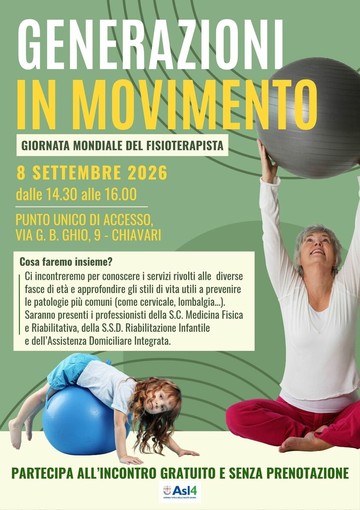 Chiavari, la sanità incontra i cittadini: l'Area 4 celebra la Giornata del Fisioterapista