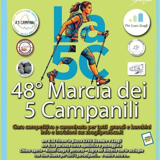 Zoagli, torna la Marcia dei 5 Campanili: sport e sapori tra le creuse del Tigullio