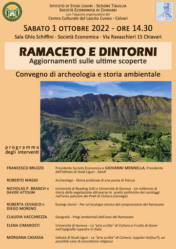 Monte Ramaceto e dintorni protagonisti di un convegno di archeologia e storia ambientale