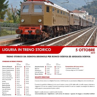 I treni storici arrivano in Liguria nel fine settimana