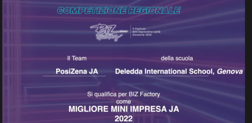 La scuola Deledda International School di Genova il premio migliore impresa Junior Achievement Liguria