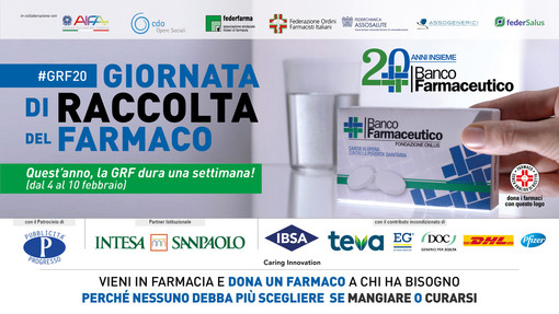 Arriva la Giornata di raccolta dei farmaci per donarli agli indigenti