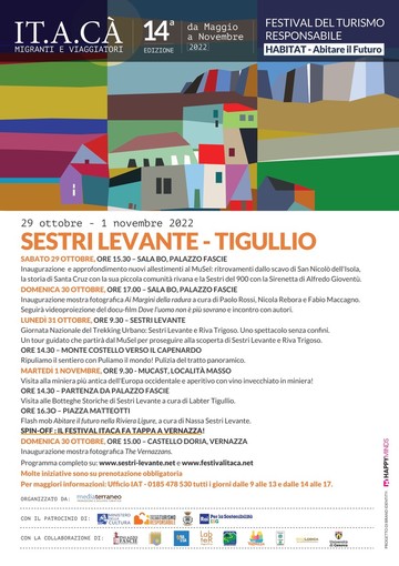 Sestri Levante tappa conclusiva della 14° edizione del festival del turismo responsabile