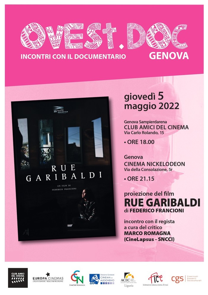 Giovedì 5 maggio, il regista Federico Francioni presenta il suo film “Rue Garibaldi”