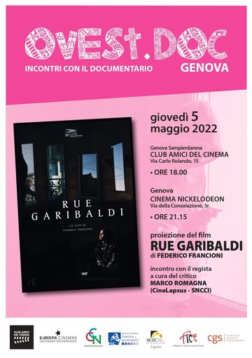 Giovedì 5 maggio, il regista Federico Francioni presenta il suo film “Rue Garibaldi”