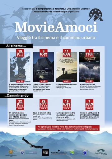 Cinema, viaggi ed escursioni: ecco gli ingredienti della rassegna “MovieAmoci” Cinema, viaggi ed escursioni: ecco gli ingredienti della rassegna “MovieAmoci”