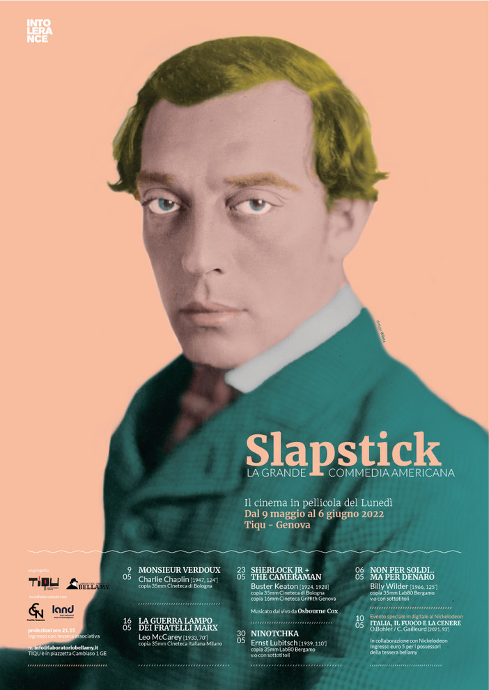 Ridere è una cosa seria: arriva “Slapstick” La grande commedia americana nella nuova rassegna in pellicola al Tiqu Ridere è una cosa seria: arriva “Slapstick” La grande commedia americana nella nuova rassegna in pellicola al Tiqu