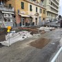 I lavori in zona Risveglio a Pegli in una foto di qualche mese fa