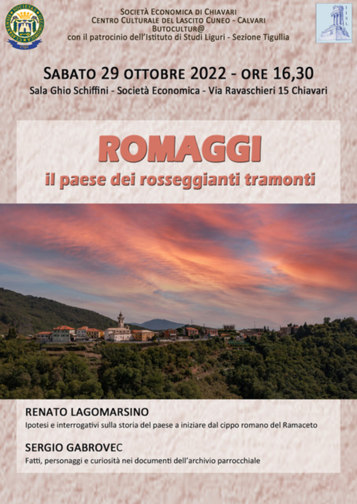 Romaggi, il paese dei rosseggianti tramonti: incontro con Sergio Gabrovec e Renato Lagomarsino