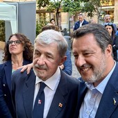 Matteo Salvini con Marco Bucci al Teatro della Gioventù Matteo Salvini con Marco Bucci al Teatro della Gioventù