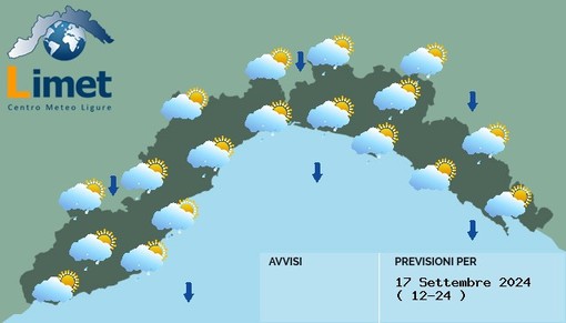 Meteo: cieli sereni al mattino, nel pomeriggio rovesci sparsi a partire da Levante Meteo: cieli sereni al mattino, nel pomeriggio rovesci sparsi a partire da Levante