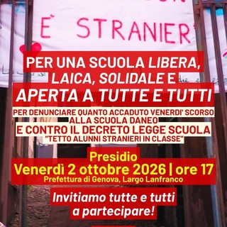 Scuola, la protesta non si ferma: venerdì 2 ottobre presidio davanti alla Prefettura di Genova Scuola, la protesta non si ferma: venerdì 2 ottobre presidio davanti alla Prefettura di Genova