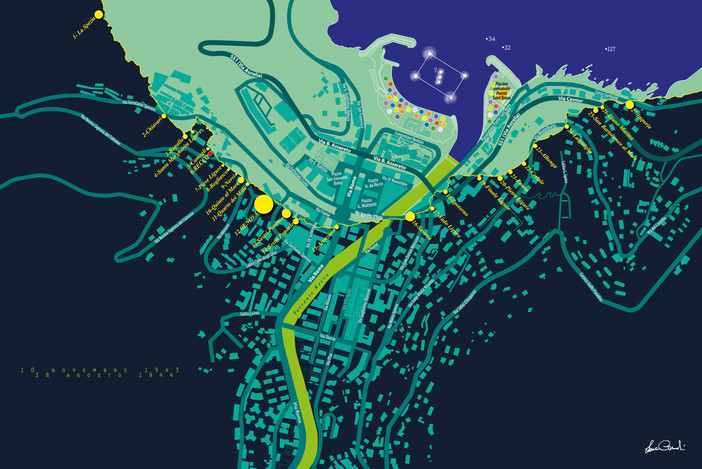 Recco, Laura Canali realizza la mappa "geopoetica" della città Recco, Laura Canali realizza la mappa "geopoetica" della città