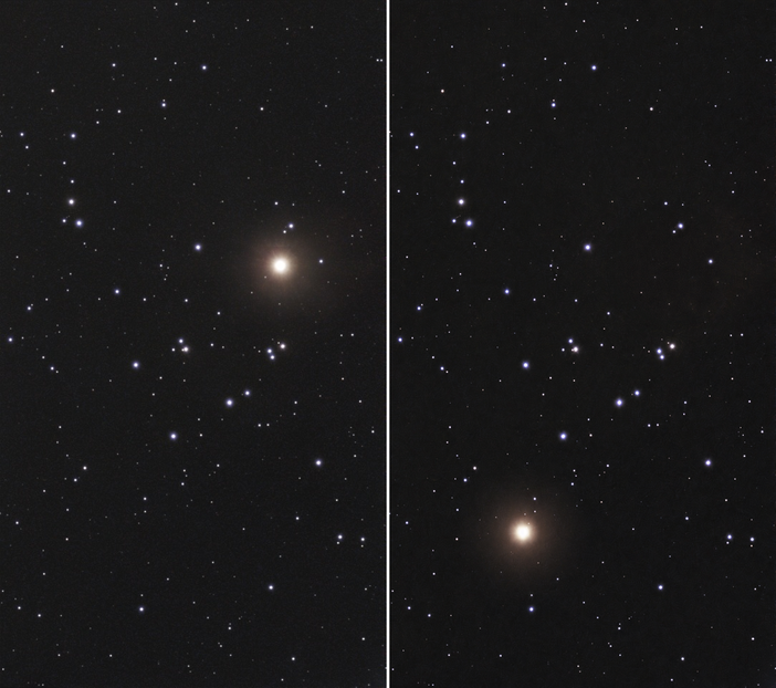 Marte si sposta tra le stelle: due foto a distanza di un giorno mostrano il movimento