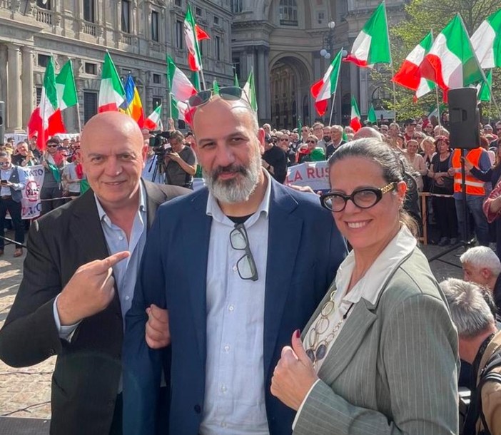 Da sinistra: Marco Rizzo, Francesco Toscano ed Erica Martini Da sinistra: Marco Rizzo, Francesco Toscano ed Erica Martini