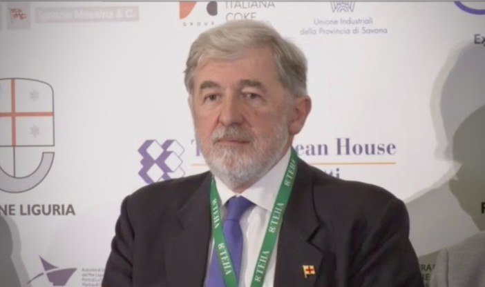 Marco Bucci alla presentazione del Report Think Tank 2030