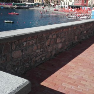 Rapallo: concluso il ripristino del belvedere sulla litoranea a San Michele di Pagana