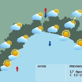 Meteo: un sabato tra sole e nuvole con possibili piogge in serata, calano le temperature