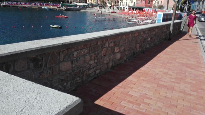 Rapallo: concluso il ripristino del belvedere sulla litoranea a San Michele di Pagana