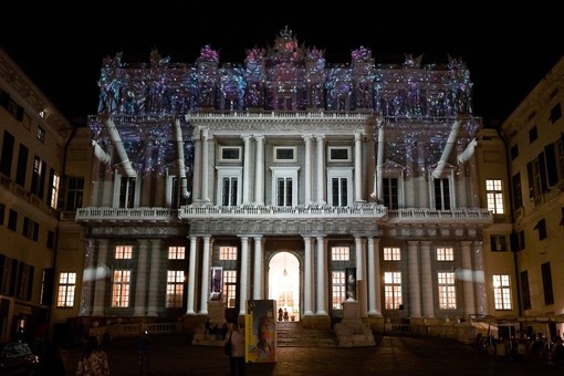 Tutto pronto per Monumental Tour, lo show di luci, animazioni e musica sulla facciata di Palazzo Ducale Tutto pronto per Monumental Tour, lo show di luci, animazioni e musica sulla facciata di Palazzo Ducale