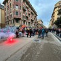 La partenza della manifestazione di questa mattina La partenza della manifestazione di questa mattina