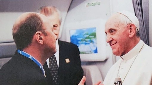 Marco Ansaldo e Papa Francesco