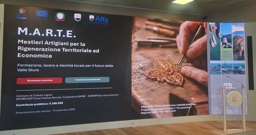 Valle Stura, al via il progetto M.A.R.T.E.: 30 posti per corsi gratuiti tra filigrana, saldatura e turismo