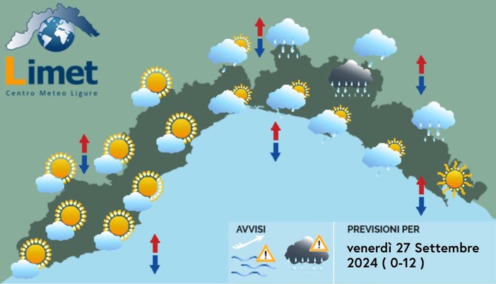 Meteo: mattinata all'insegna della pioggia, schiarite nel pomeriggio