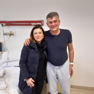 Il ministro De Micheli al San Martino in visita all'operaio ferito sul cantiere per il nuovo ponte sul Polcevera