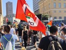 La manifestazione dei portuali