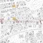 La mappa delle chiusure al traffico e delle deviazioni di marcia