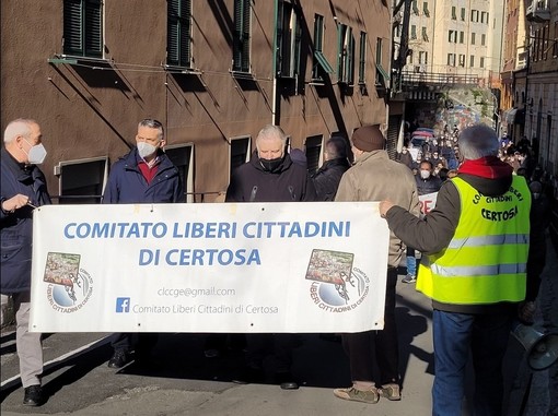 Manifestazione per i cantieri RFI Certosa e Sampierdarena, Maranini al fianco dei cittadini Manifestazione per i cantieri RFI Certosa e Sampierdarena, Maranini al fianco dei cittadini