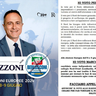 Elezioni Europee, l'appello dei mille per Marco Reguzzoni a difesa del Nord. Tra i firmatari Leoni, Pagliarini, Bonomi e Bastoni
