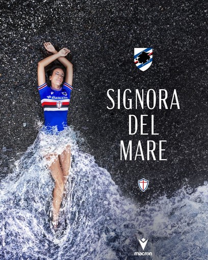 &quot;Signora del mare&quot;: ecco la nuova maglia della Sampdoria per la stagione 2023/2024